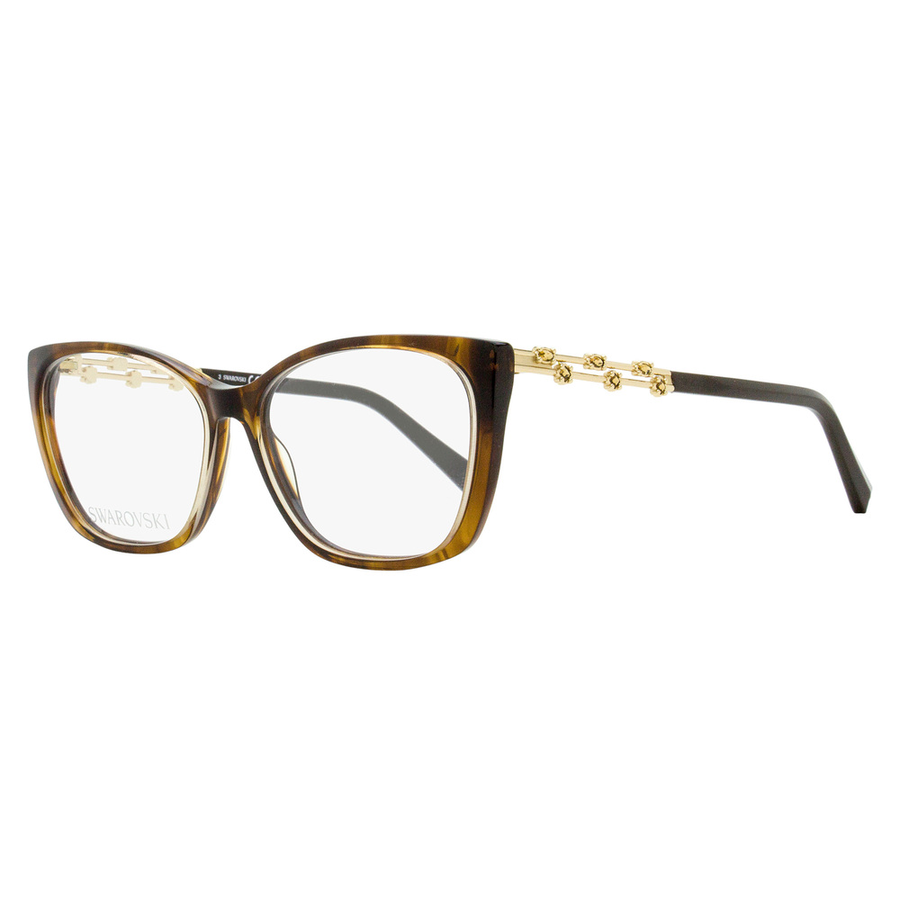 Swarovski Soft Rectangular Eyeglasses SK5383 047 Brown Melange 54mm